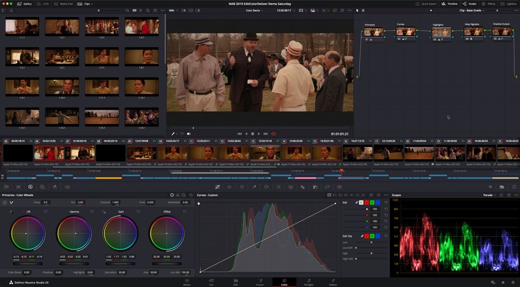 DaVinci Resolve Color Page
